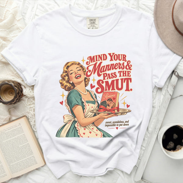 Pass The Smut Tee in White