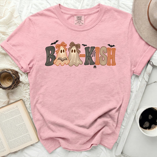 Retro Bookish Ghost Tee in Blossom