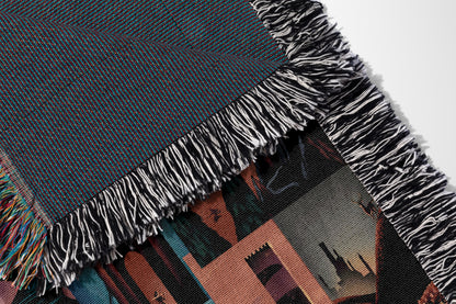 Throne of Glass Realms Woven Throw Blanket