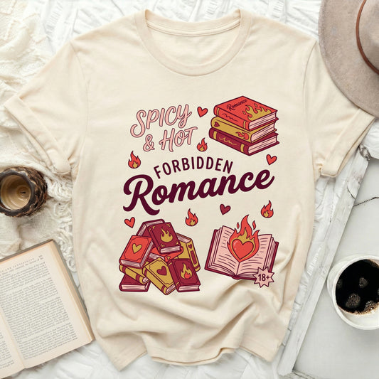 Spicy & Hot Forbidden Romance Books 18+ product type
Spicy Romance
Hot Romance
Forbidden Romance
Book Lover
Reading Shirt
Romance Books
Bookish Apparel
Bookworm Gift
Literary Shirt
Adult Romance
Reader Lifestyle
Book Club
Flame Books
Heart Books
Cozy Reading
Novel Enthusiast
Book Aesthetics
Spicy Reads
Dark Romance
Romantasy