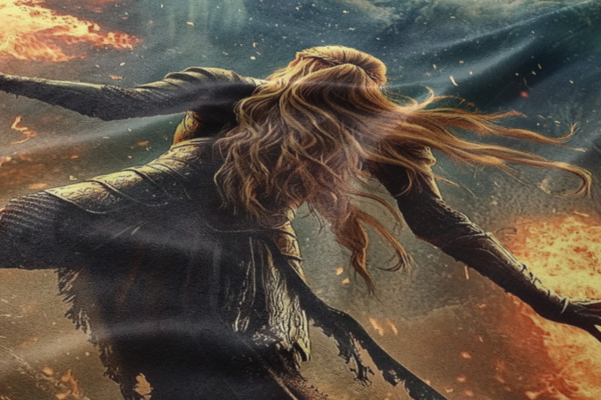 Epic Fantasy Fire Dance Scene Decor Product