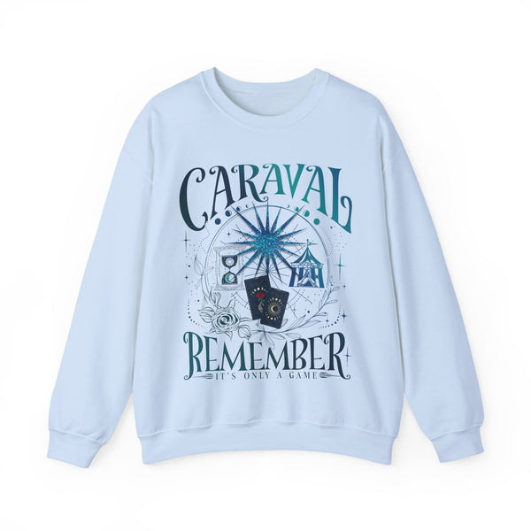 Caraval Only a Game Sweatshirt in Light Blue