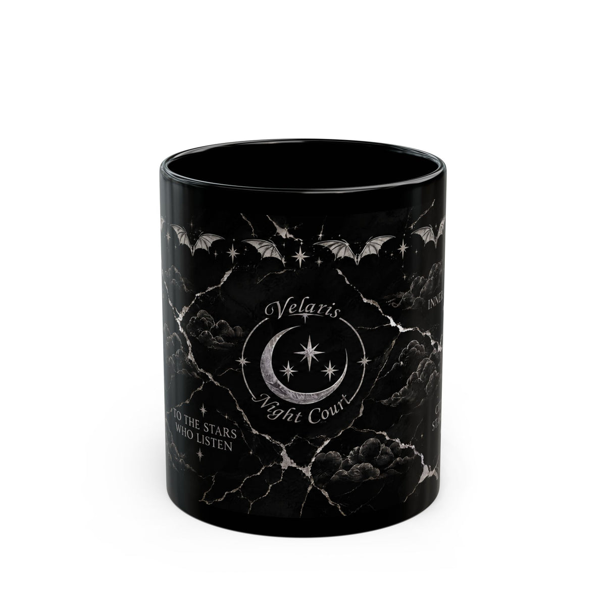 Velaris Black & Silver Mug