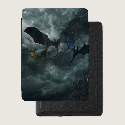 Flying Dragons Stormy Sky Lightning Cliffs product type