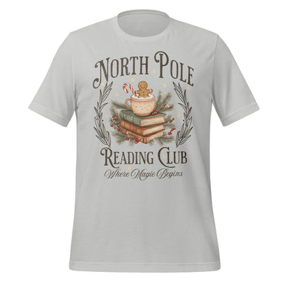 North Pole Reading Club Festive Holiday T-shirt