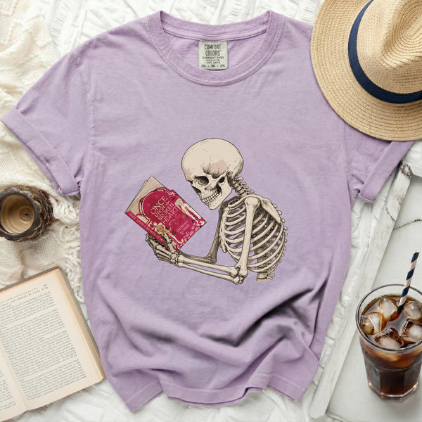 Broken Heart Skeleton Tee in Orchid