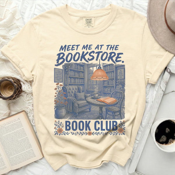 Bookstore Reading Nook Tee in Ivory