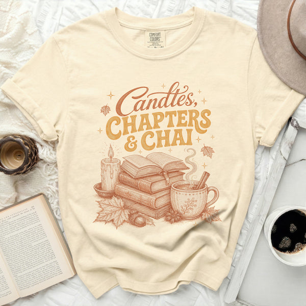 Candles, Chapters, Chai Tee in Ivory