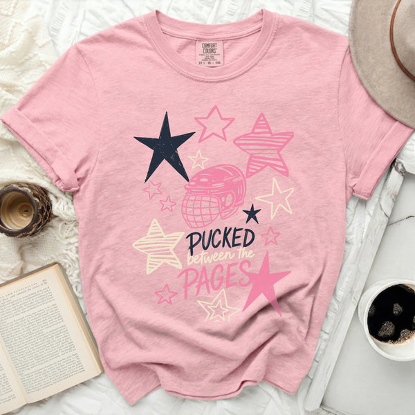 Pucked Between The Pages Tee in Blossom