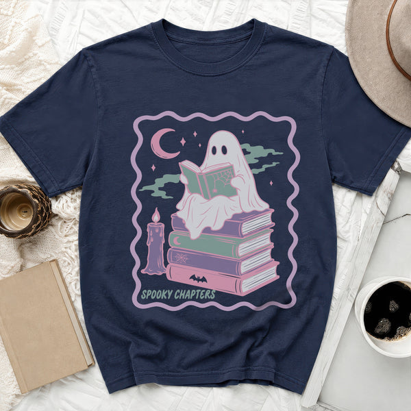 Ghost Reader Candlelight Tee in True Navy
