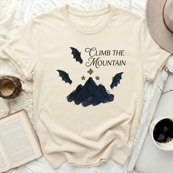 Illyrian Peak Script Tee in Natural