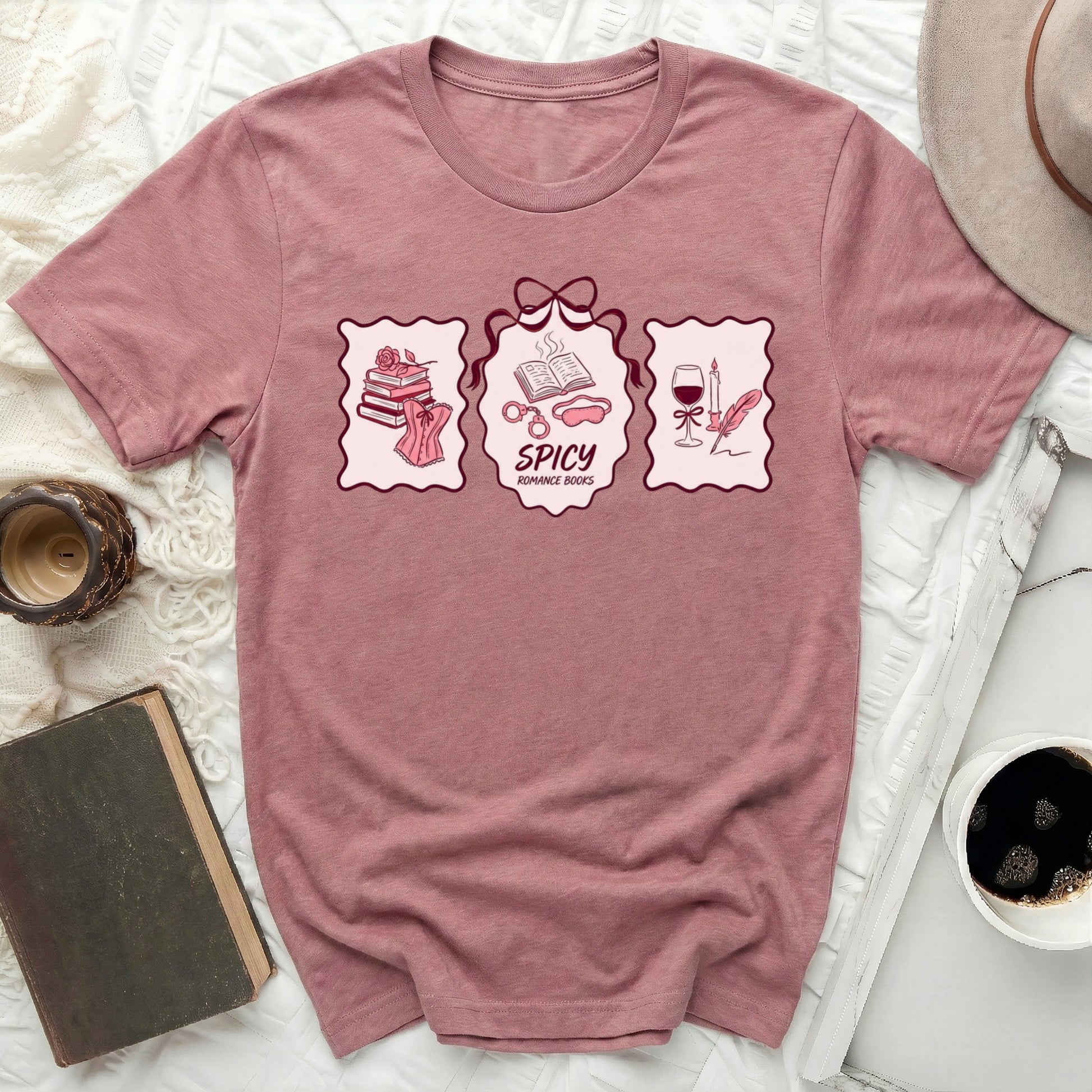 Spicy Romance Books Fan Reader Book Lover TShirt product type
Spicy Romance Books
Romance Novels
Book Lover Gift
Reader Apparel
Bookish Tee
Literary Shirt
Bookworm Gift
Cozy Reading
Book Club Shirt
Dark Romance
Smut Reader
Booktok Merch
Bookstagram
Graphic Tee
TShirt Design
Novel Lover
Pink Shirt
Aesthetic Tee
Book Nerd Gift
Spicy Reader