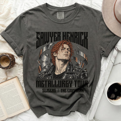 Sawyer Henrick Metallurgy Tour t-shirt with band artwork and text.