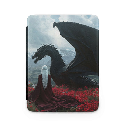 White-haired queen giant black dragon fantasy product type