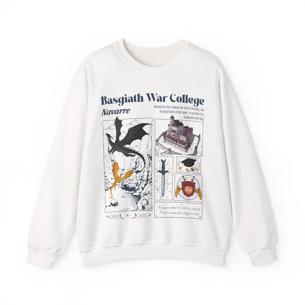 Basgiath War College Sweatshirt in White