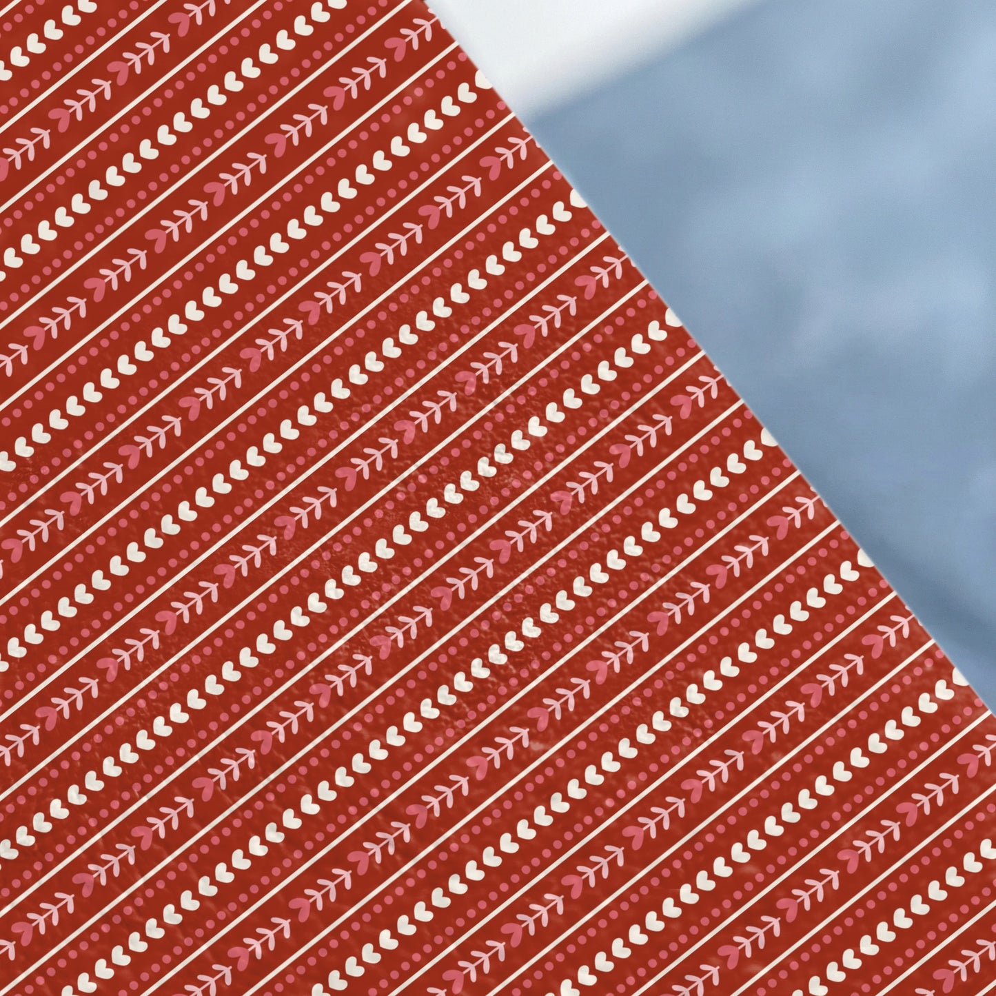 Red Heart and Arrow Pattern Diagonal Design Product