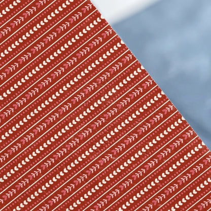 Red Heart and Arrow Pattern Diagonal Design Product