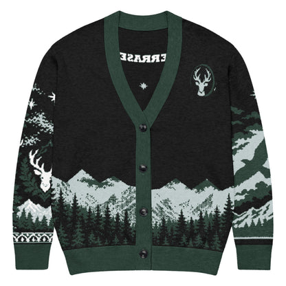 Terrasen Stag Knitted Cardigan flat front
