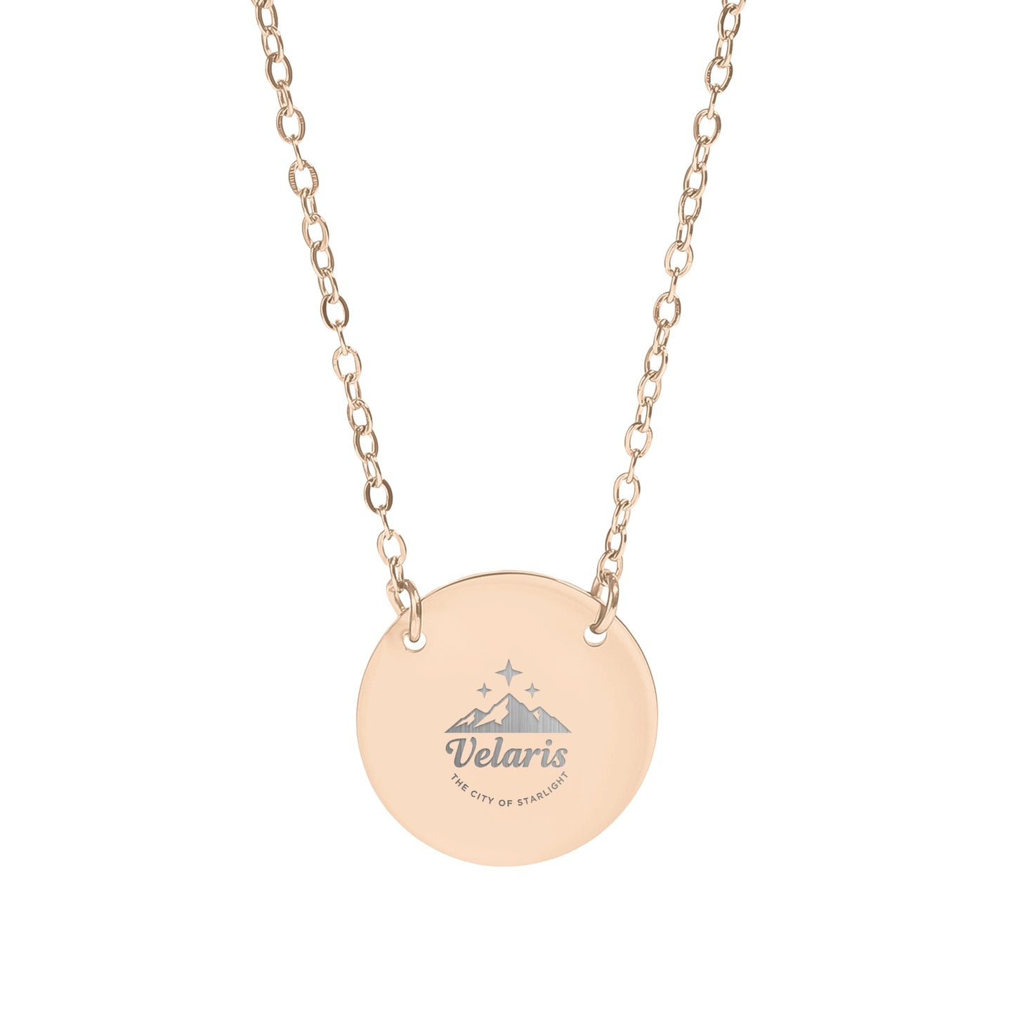 Velaris the City of Starlight Engraved Necklace