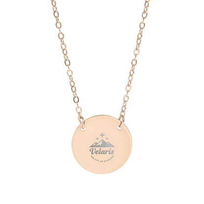 Velaris the City of Starlight Engraved Necklace