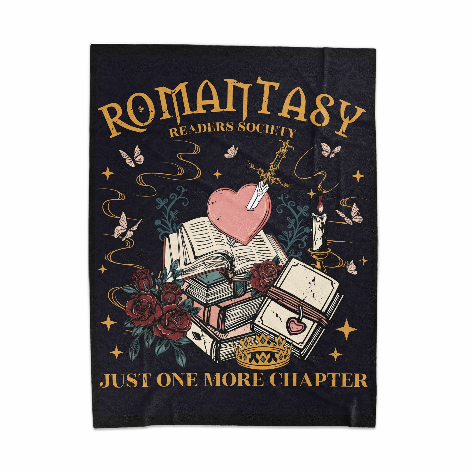 Romantasy Readers Society Just One More Chapter Blanket