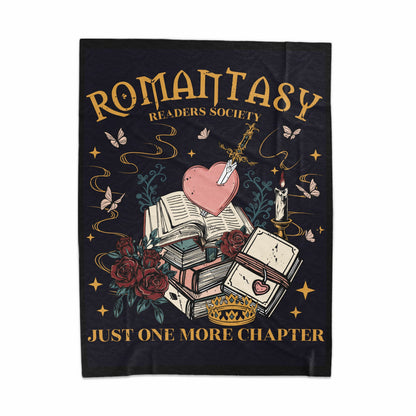 Romantasy Readers Society Just One More Chapter Blanket