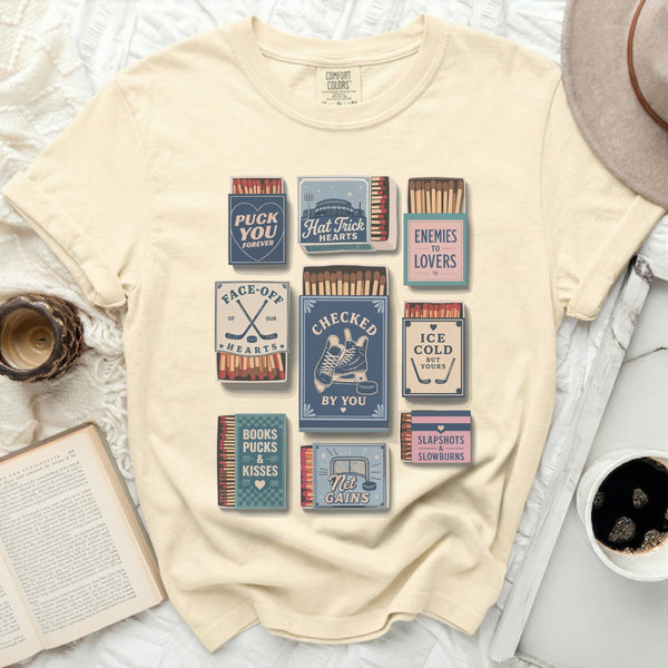 Hockey Love Matches Tee in Ivory