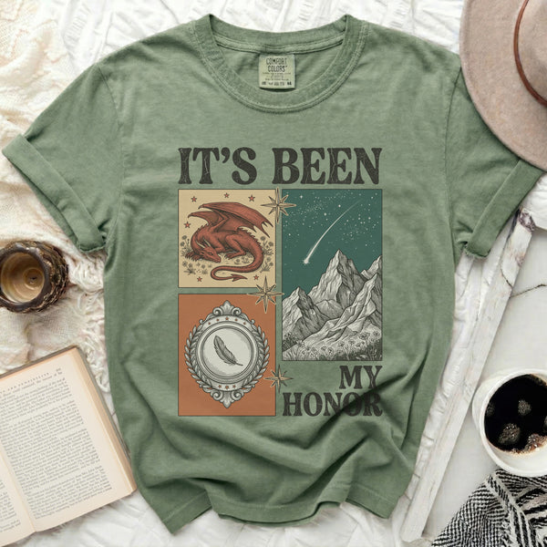 Mythic Honor Dragon Tee in Moss