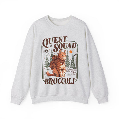 Quest Squad Broccoli Cat Sweatshirt