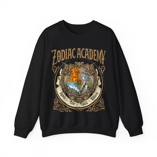 ZA Elements Crest Sweatshirt in Black