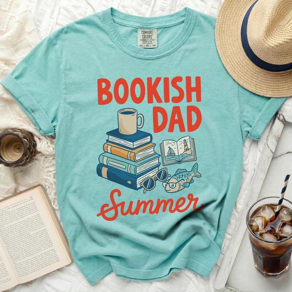 Bookish Dad Summer Tee in Island Reef