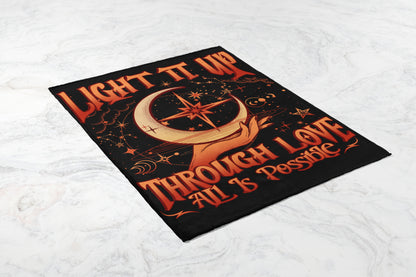 Light It Up Through Love All is Possible blanket