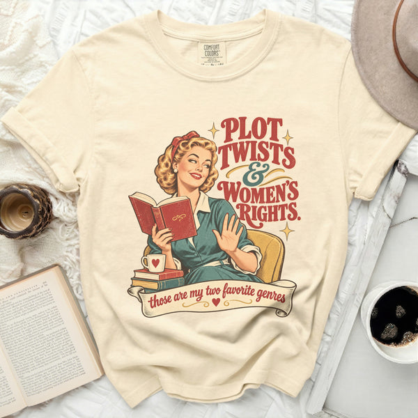 Plot Twists Tee in Ivory