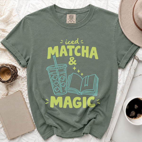 Matcha Magic Tee in Moss
