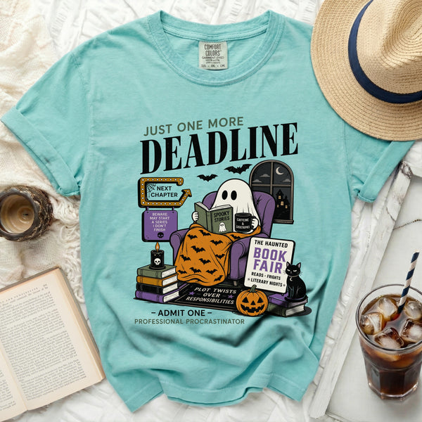 Just One More Deadline Tee in Island Reef
