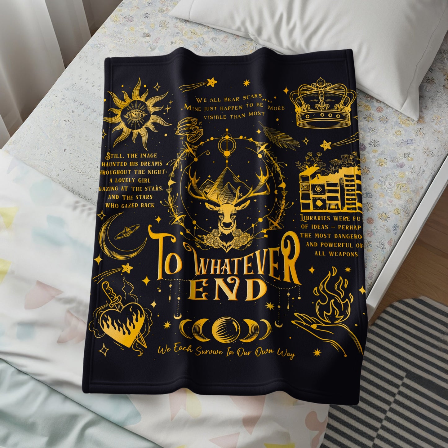 To Whatever End Starry Pattern Inspired Blanket