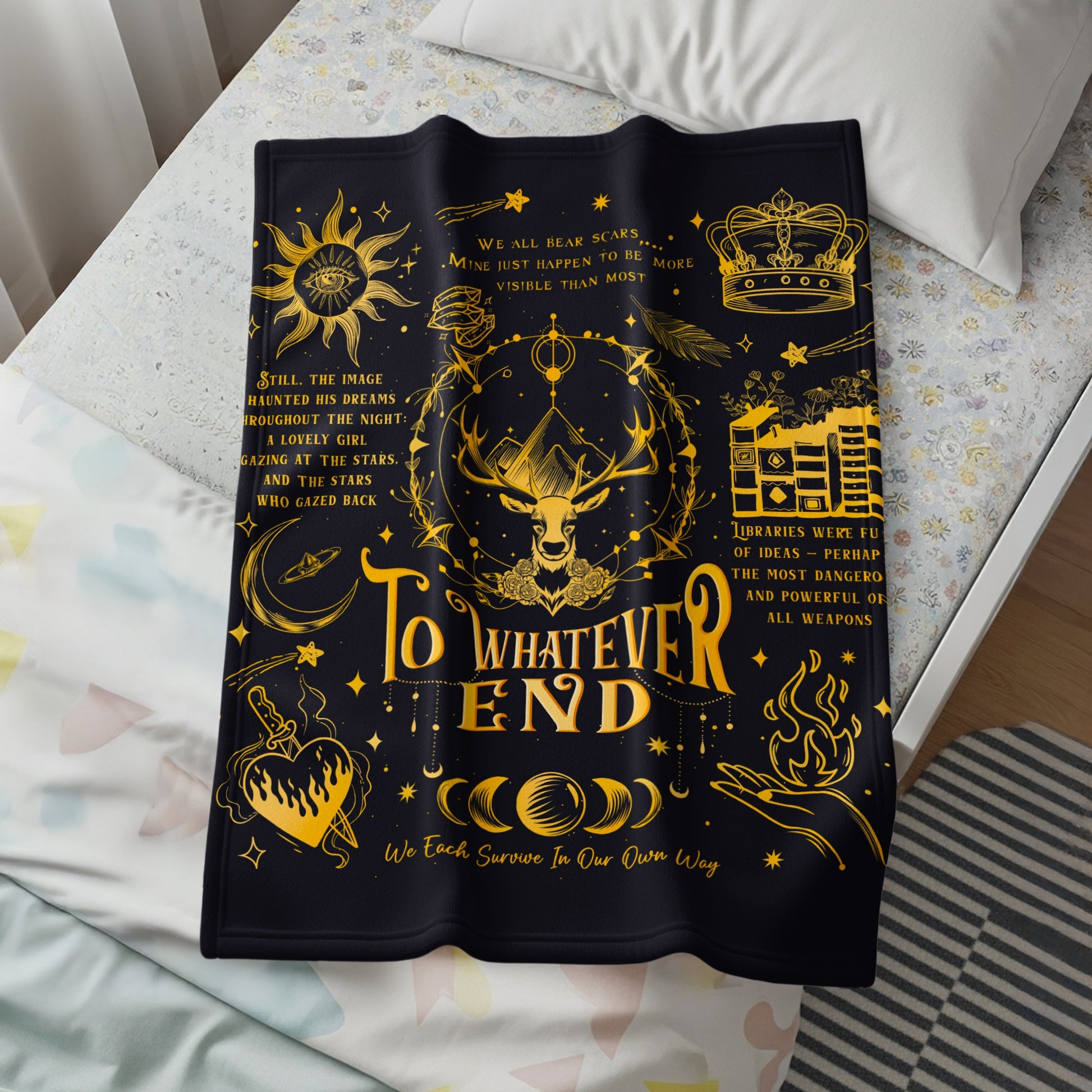 To Whatever End Starry Pattern Inspired Blanket