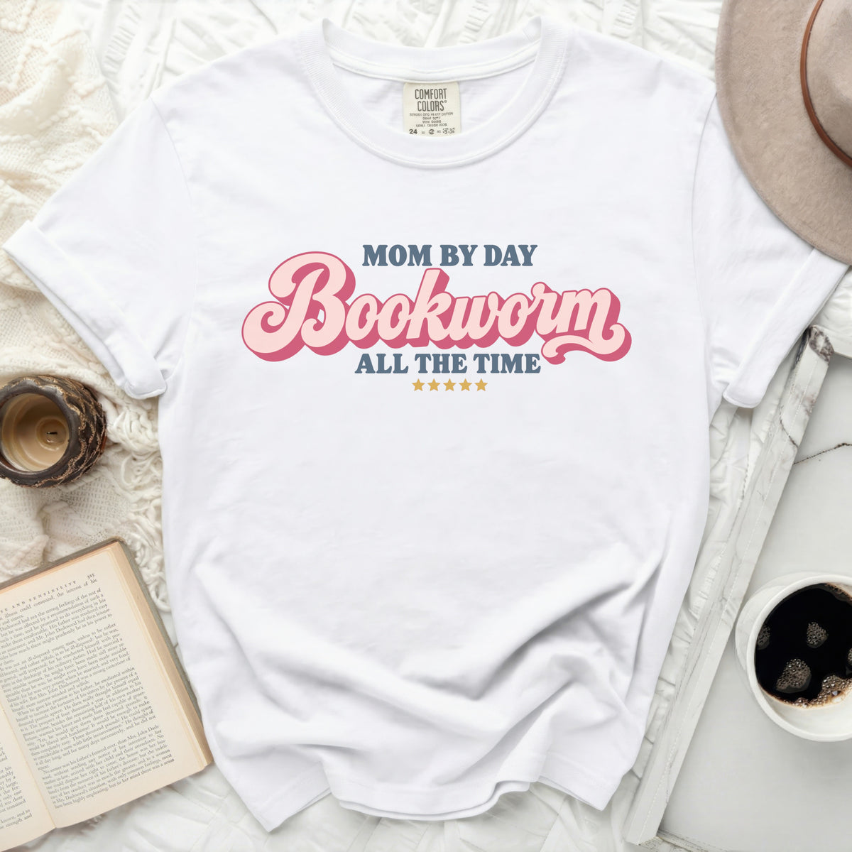 Mom Bookworm Tee