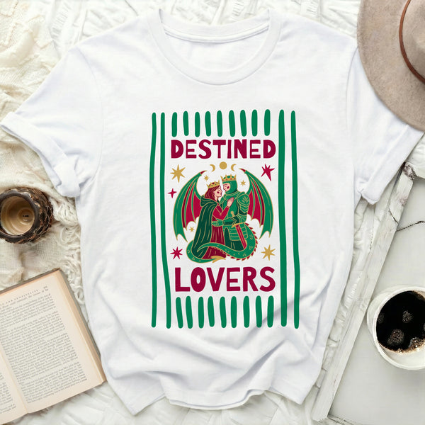 Dragon-Winged Lovers Tee in White