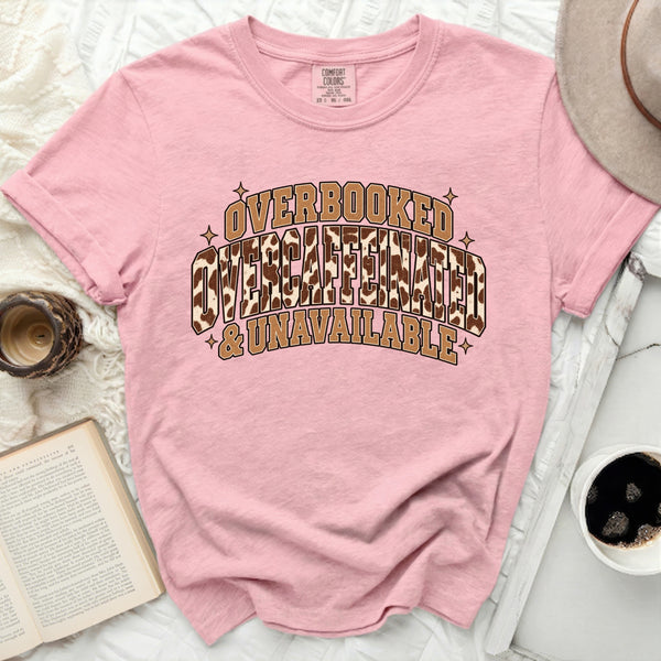 Overbooked Overcaffeinated Tee in Blossom