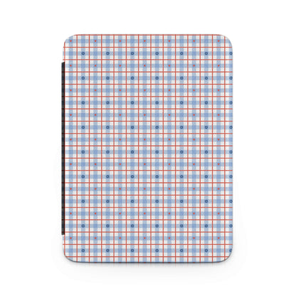 Blue and Red Geometric Pattern Design Notebook