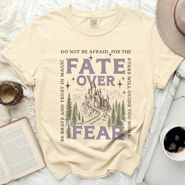 Castle Over Fear Tee in Ivory