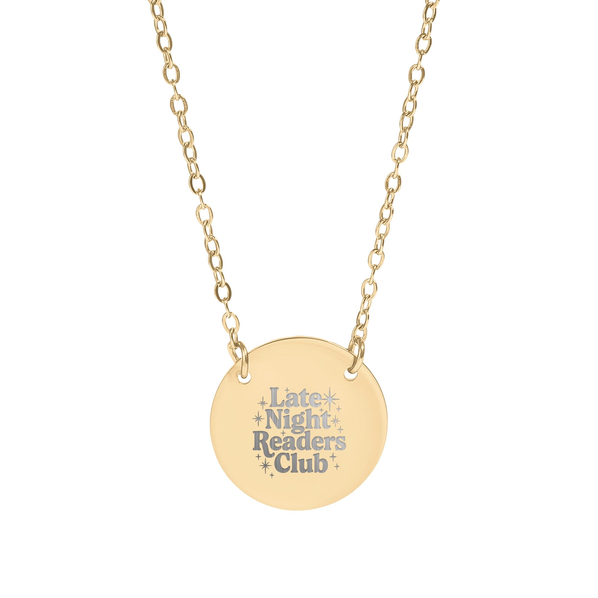 Late Night Readers Club Necklace for Book Lovers