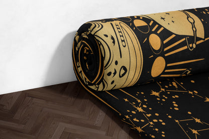 Outer Space Galaxy Patterned Rug for Home Decor