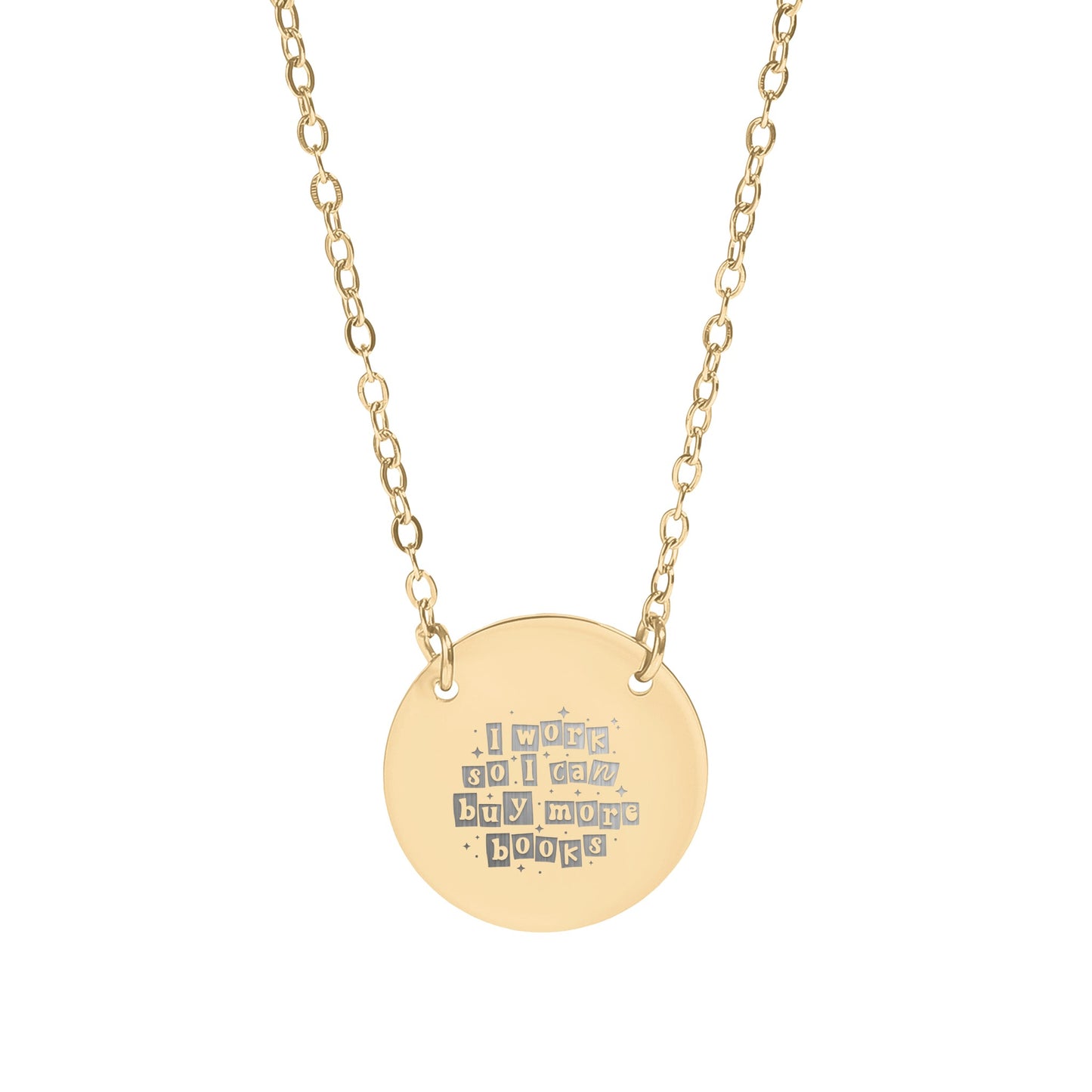 I Work So I Can Buy More Books Necklace product