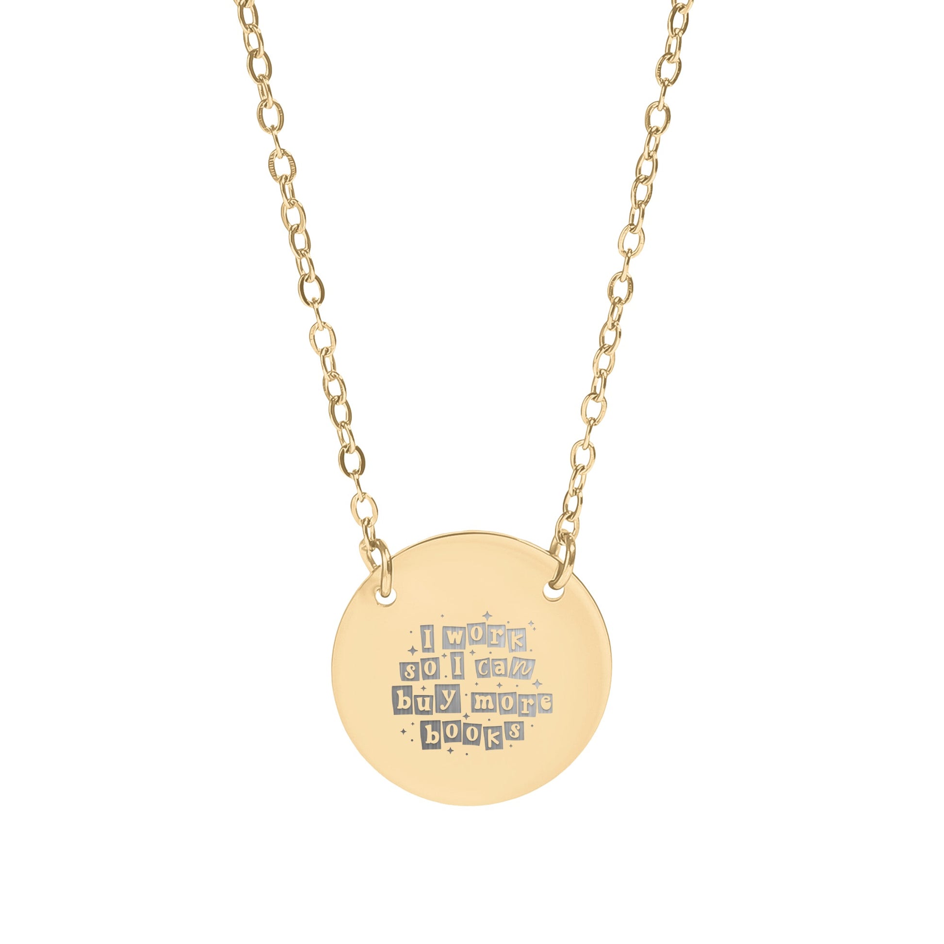 I Work So I Can Buy More Books Necklace product