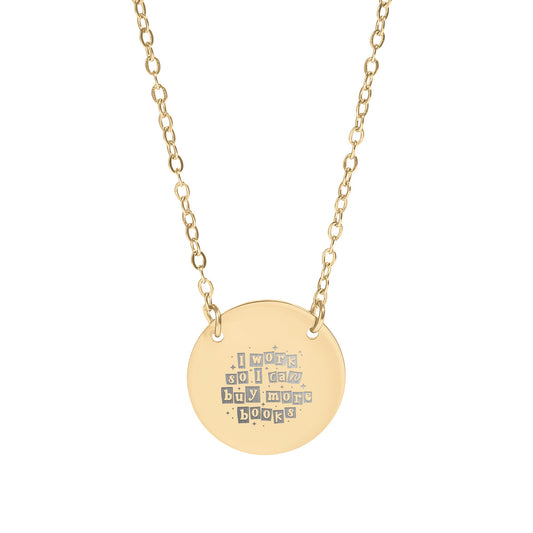 I Work So I Can Buy More Books Necklace product