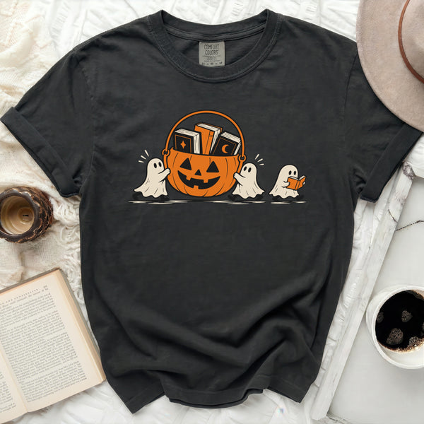 Bookish Ghosts Tee in Black