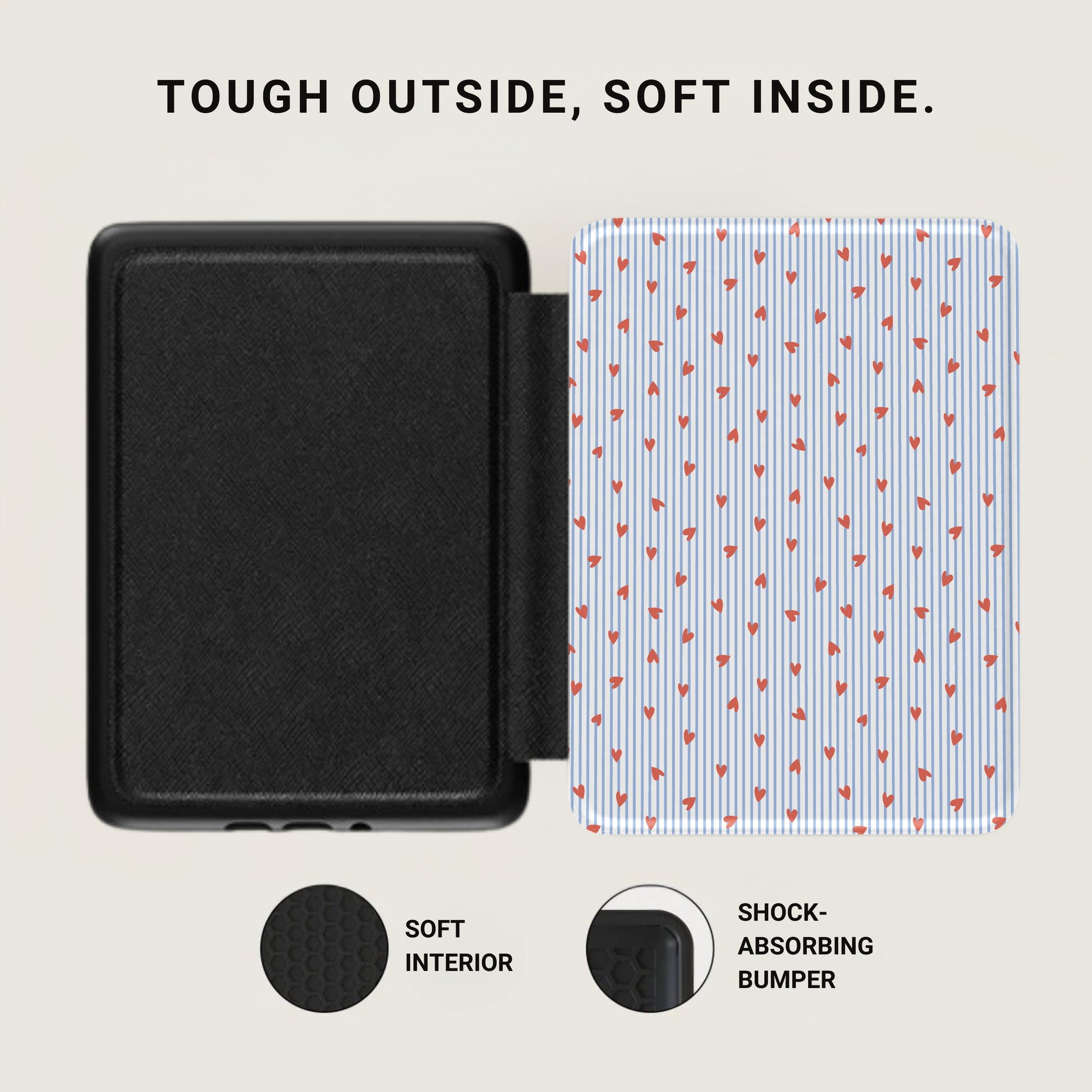 Tough Outside Soft Inside Shock-Absorbing Bumper Case