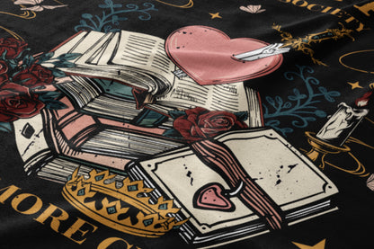 Vintage Romantic Book and Heart Design Tapestry